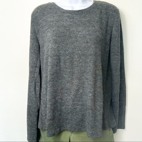 RD STYLE Tie Back Crew Neck Sweater - Picture 1 of 11